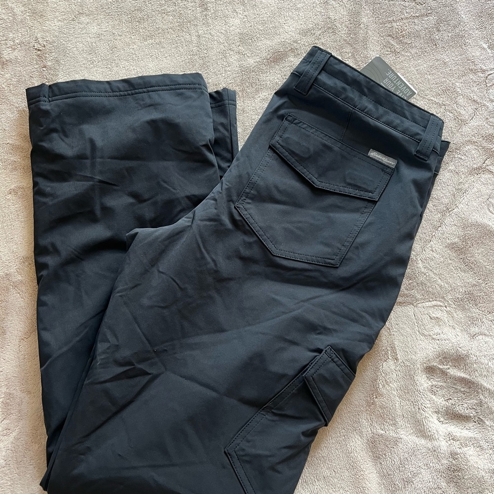 Eddie Bauer Black Polar Lined Pant